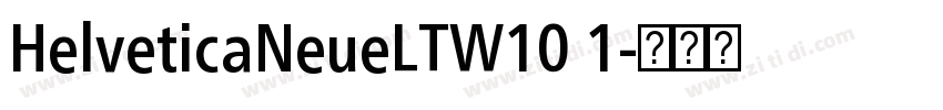 HelveticaNeueLTW10 1字体转换